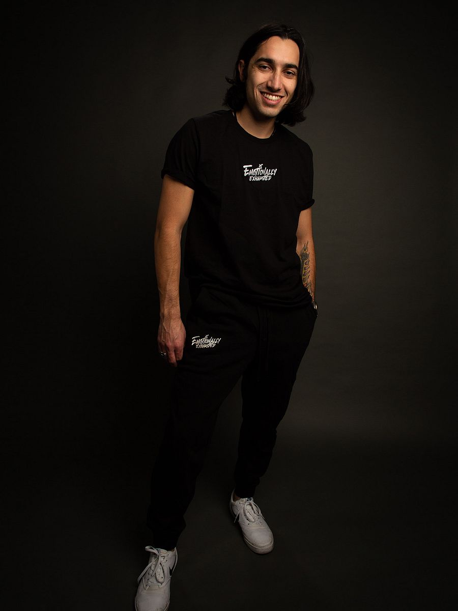 Emotionally Exhausted Metallic Joggers product image (2)