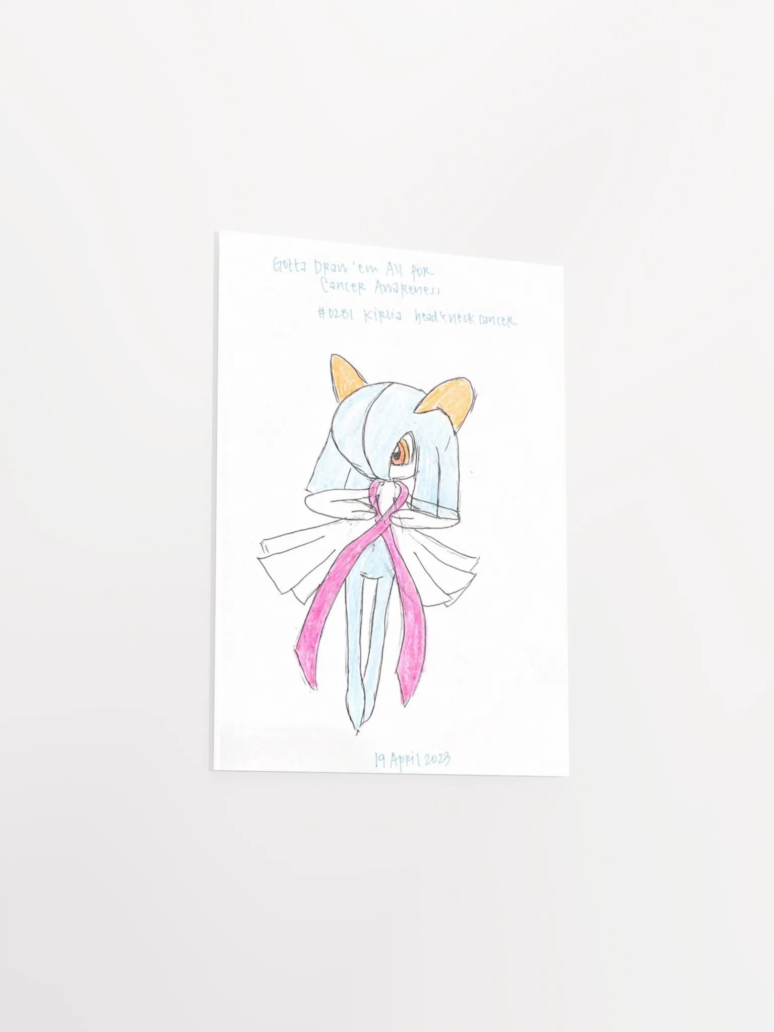 Ballerina Monster with Head and Neck Cancer Awareness Ribbon product image (3)