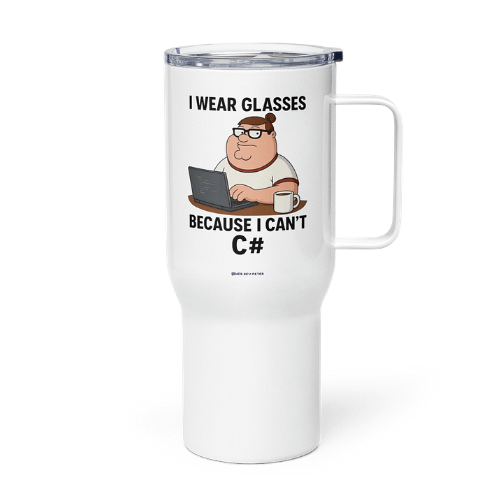 I Can’t C# Travel Mug product image (1)