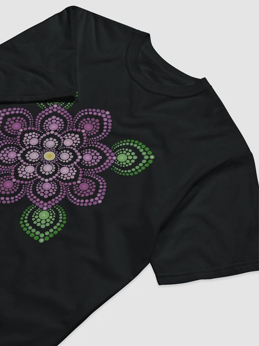 Purple and Green Mandala Unisex Organic T-Shirt product image (3)