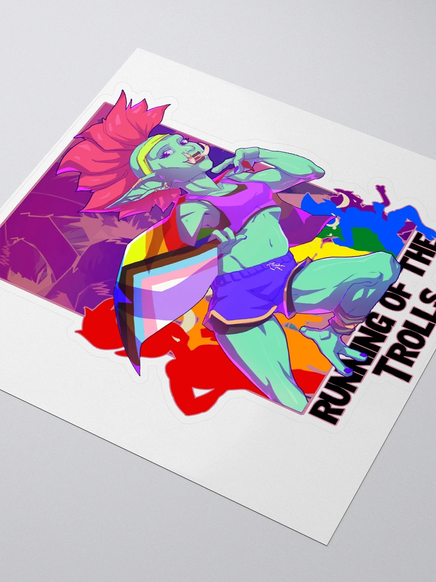 Troll Racer Cut Sticker - By Eggu product image (3)