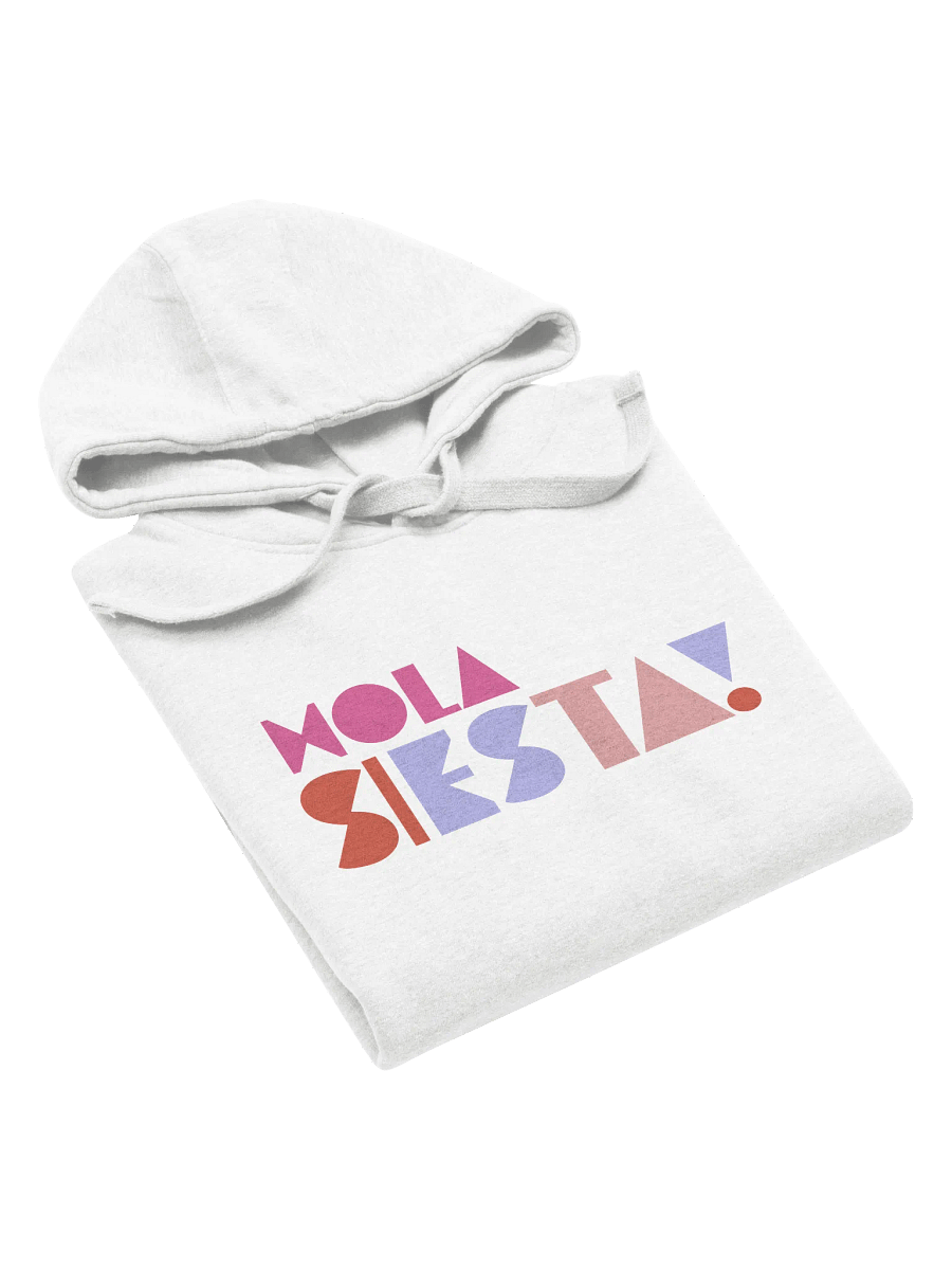 Hola Siesta Cotton Heritage Unisex Premium Hoodie White product image (3)