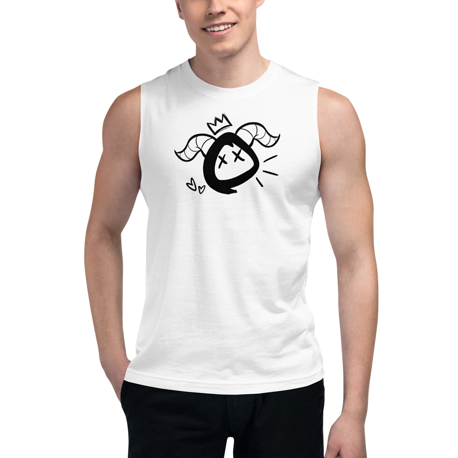 White Horny Mascot Muscle Tank product image (1)
