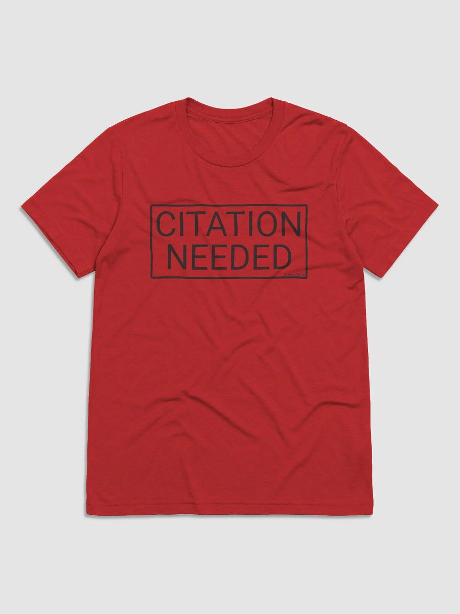 Citation Needed T-Shirt (Black Design, Tri-Blend) product image (3)