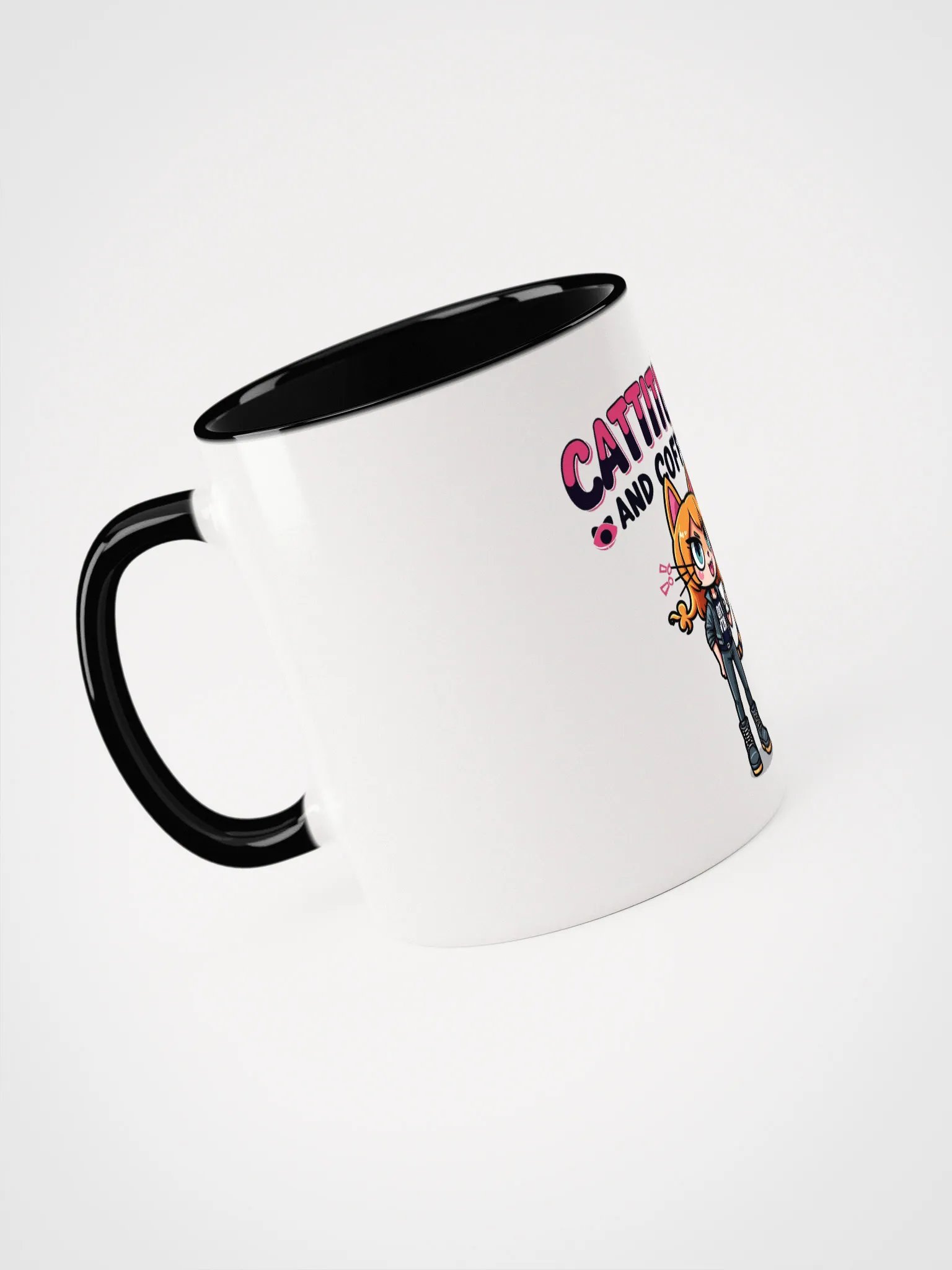 Cattitude and Coffee Ceramic Mug product image (29)
