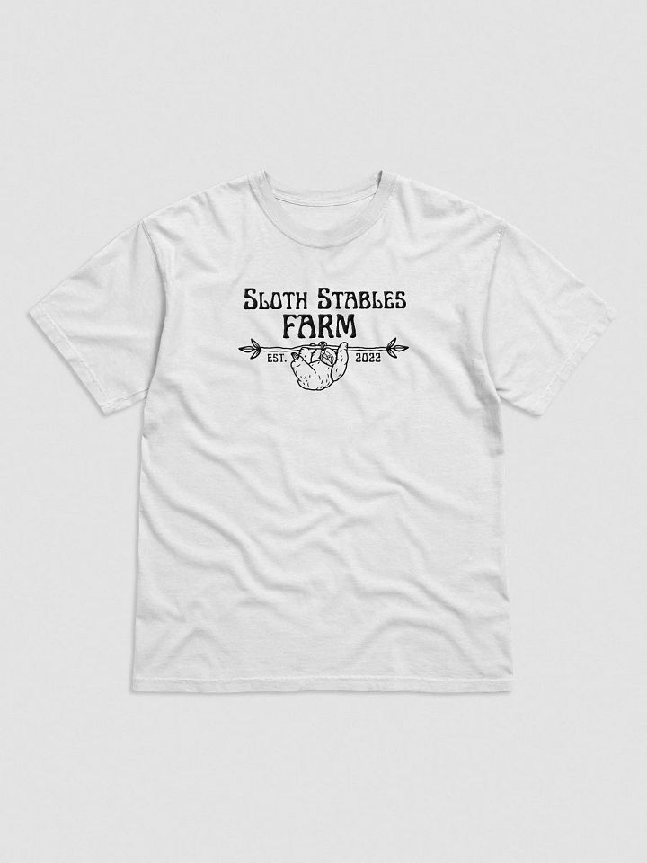 Sloth Stables Farm Tee - Embroidery Black product image (2)