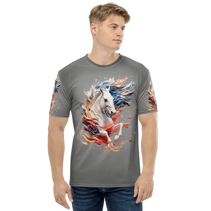 White Horse Running T shirt product image (1)