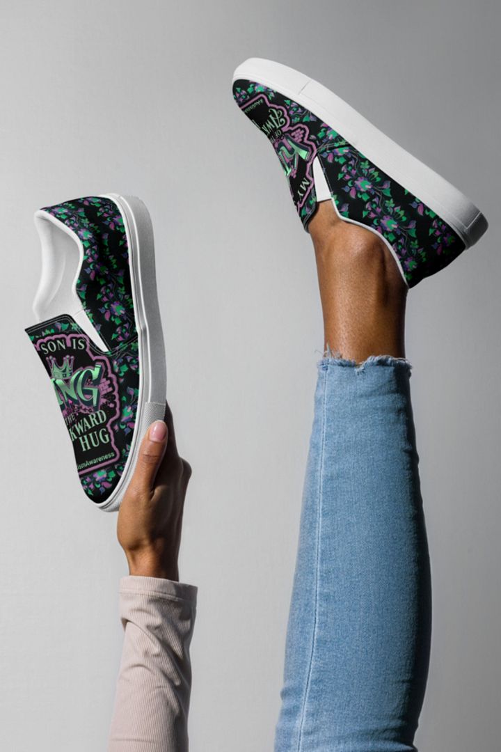 King of the Awkward Hug #Autism Awareness All Over Print Shoes product image (2)
