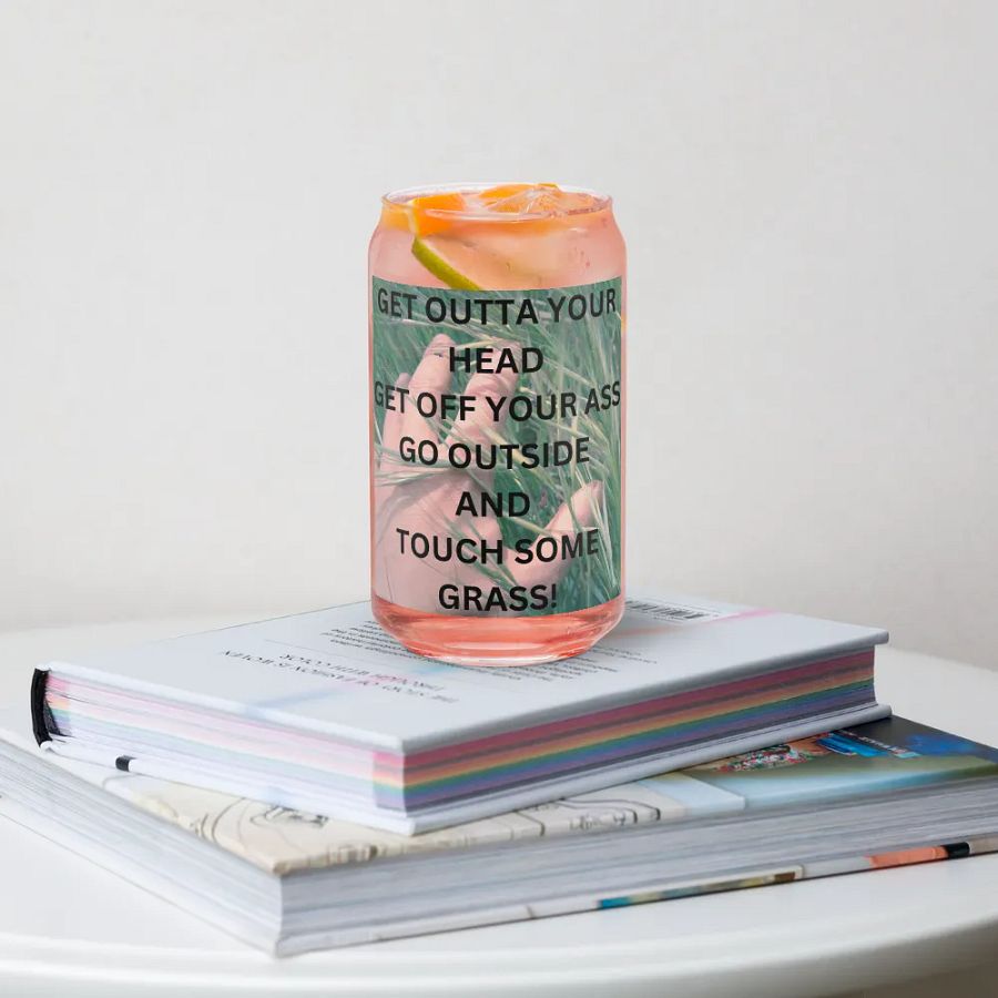 Get Outta Your Head Drink Glass w/straw product image (34)