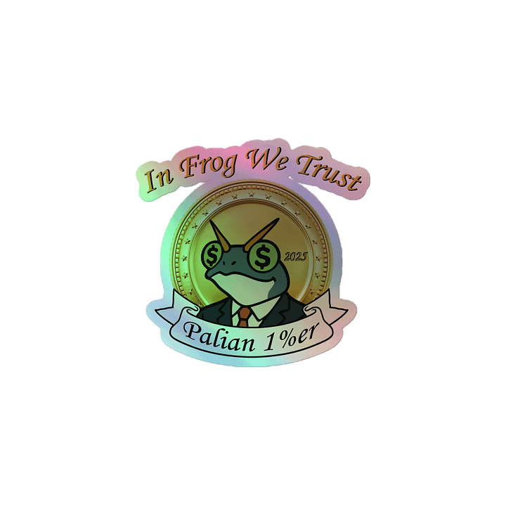 FROGMONEY2025 Holographic Sticker product image (1)