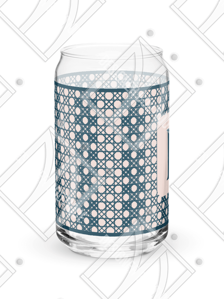 Le Rose Blue Monogram B Can-Shaped Glass product image (5)