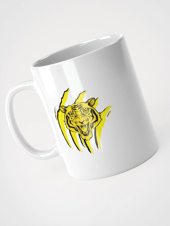 Taza blanca brillante edición TryTiger (Garra amarilla) product image (1)