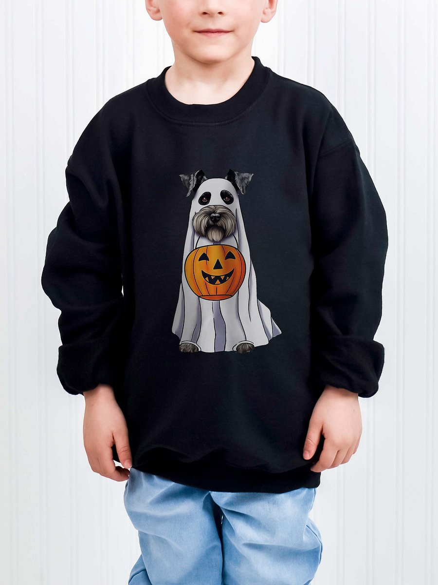 Halloween Schnauzer Youth Sweatshirt product image (1)