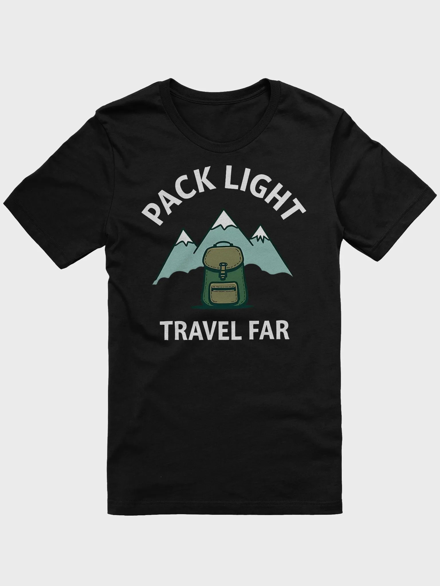 Pack Light Travel Far Backpacking Hiking Adventure product image (2)