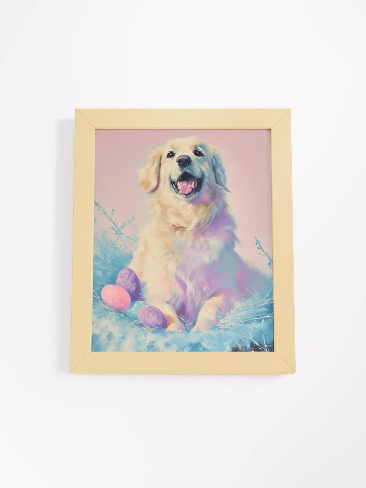 Golden Easter Retriever Framed Poster product image (2)