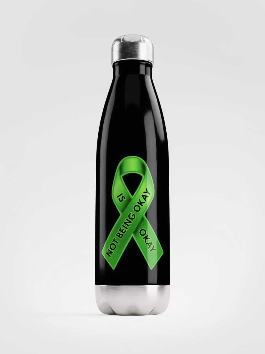 Green Ribbon Awareness Stainless Steel Water Bottle product image (1)