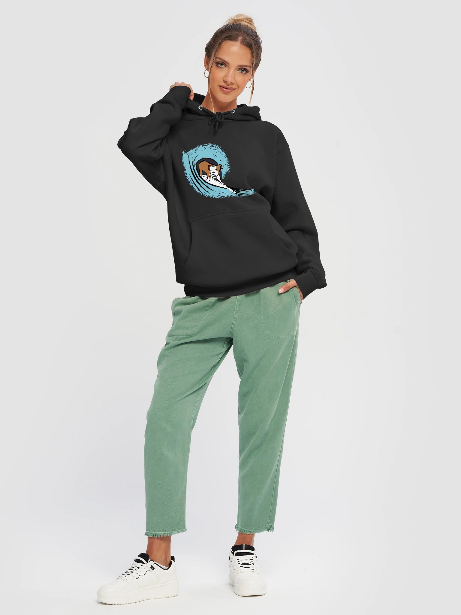 Bulldog Surfing Hoodie product image (23)
