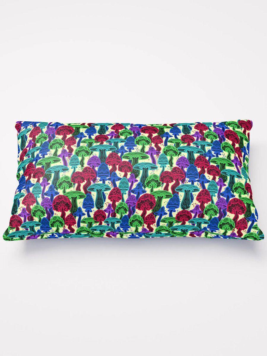 Neon Mushrooms (Variation 2) All-Over Throw Pillow product image (1)