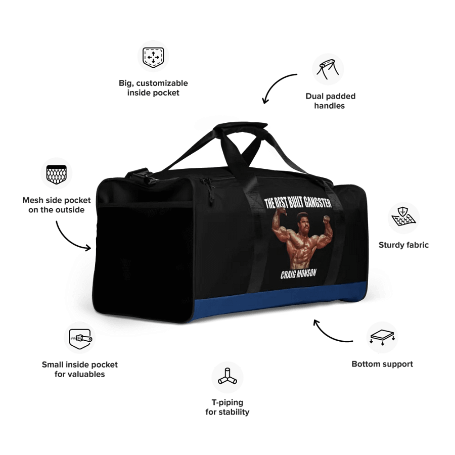 The Best Built Gangster Craig Monson Gym Bag product image (11)