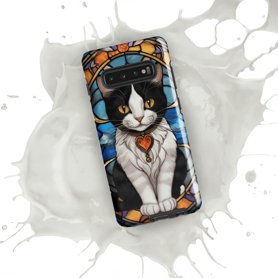 Stained Glass Cat Samsung Galaxy Case product image (54)