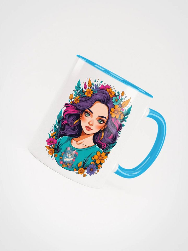 Bloomcore Flower Girl - Ceramic Mug with Color Inside - v2 product image (2)