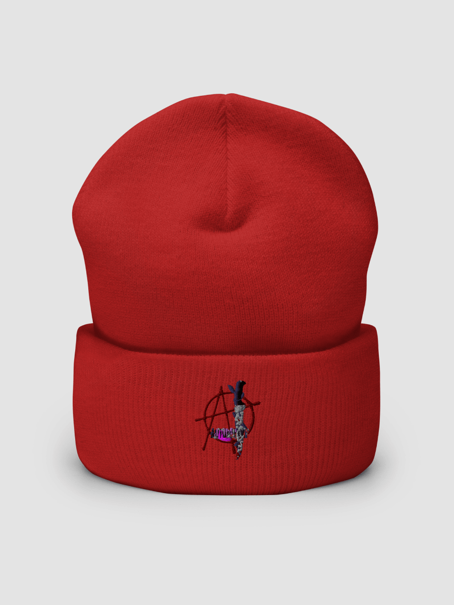 Dagger - Embroidered Beanie (Red) product image (1)