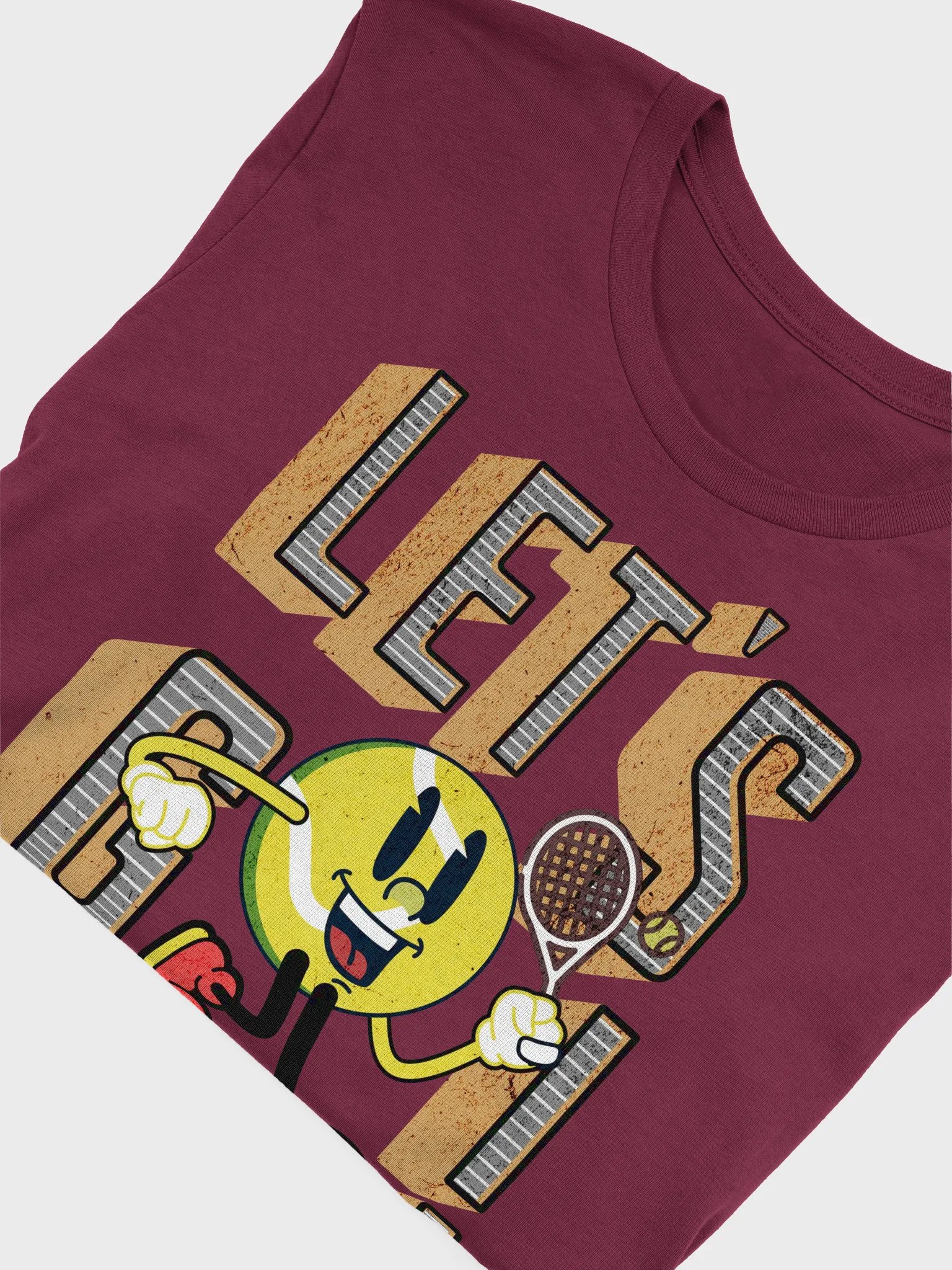 Lets Go Mascot Tennis Ball Vintage T-Shirt product image (3)