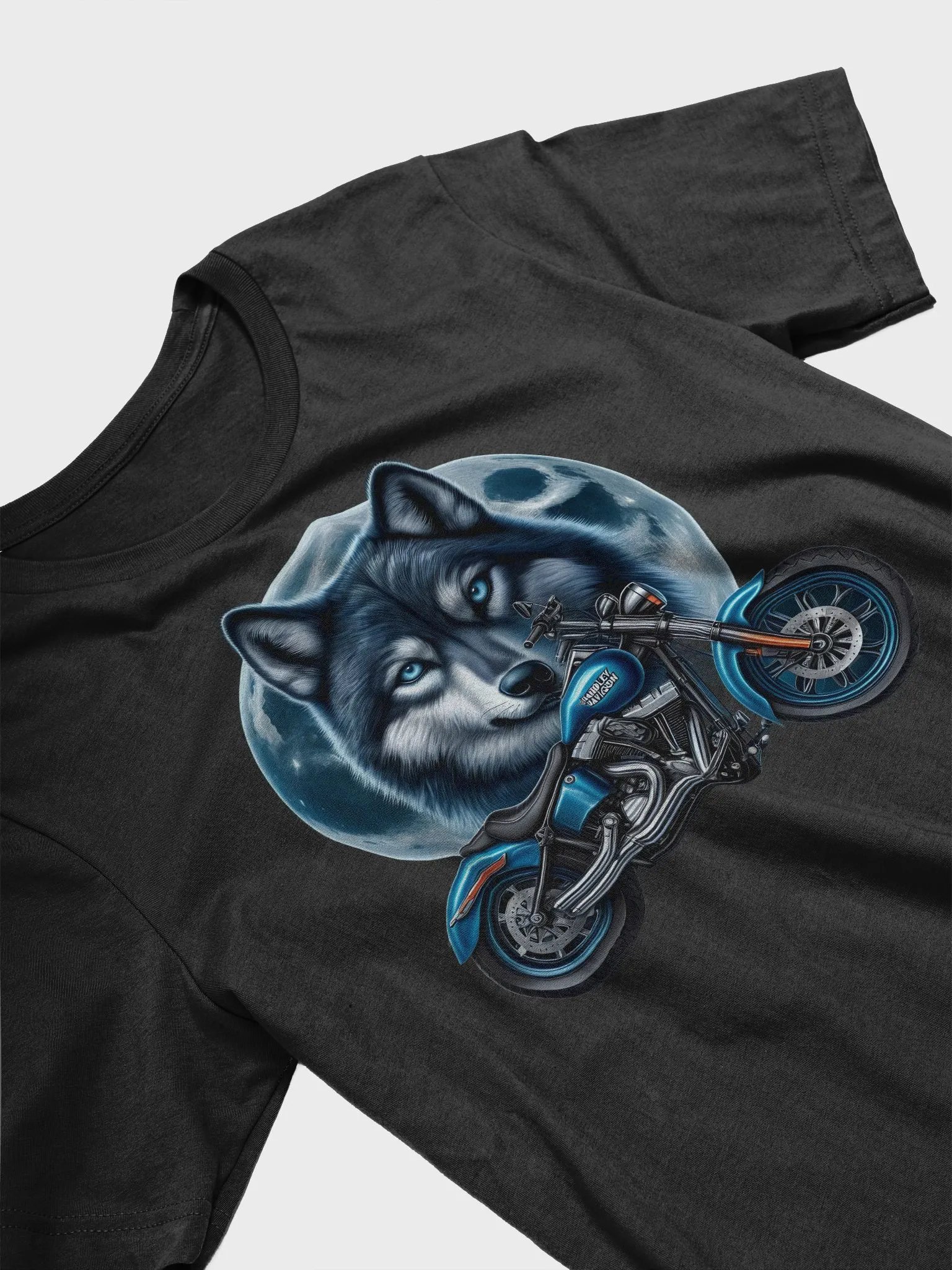 Motorcycle and Wolf - Unisex T-Shirt #6 product image (3)