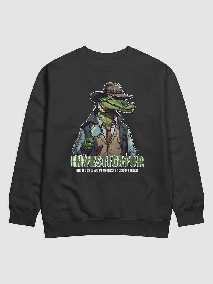 Funny Alligator Investigator Crime Solver Sweatshirt product image (1)