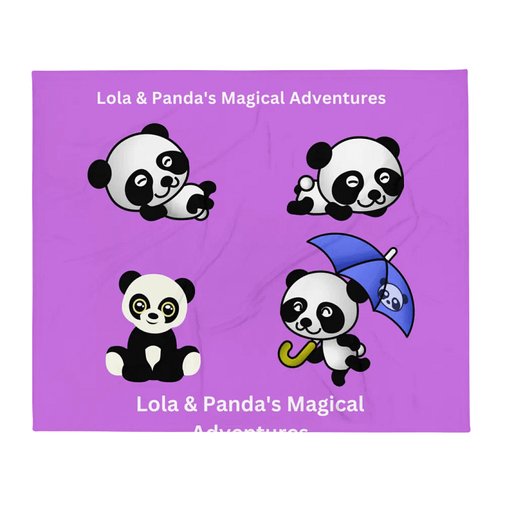 Lola & Panda's Magical Adventures Throw Blanket product image (2)