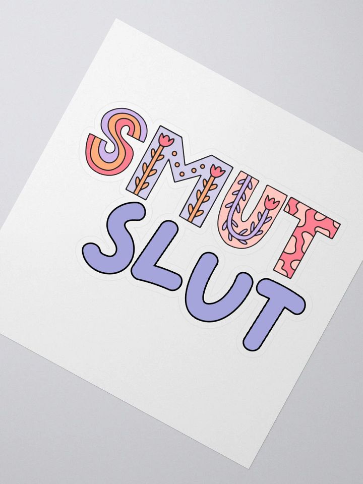 Floral Smut Slut Sticker product image (2)
