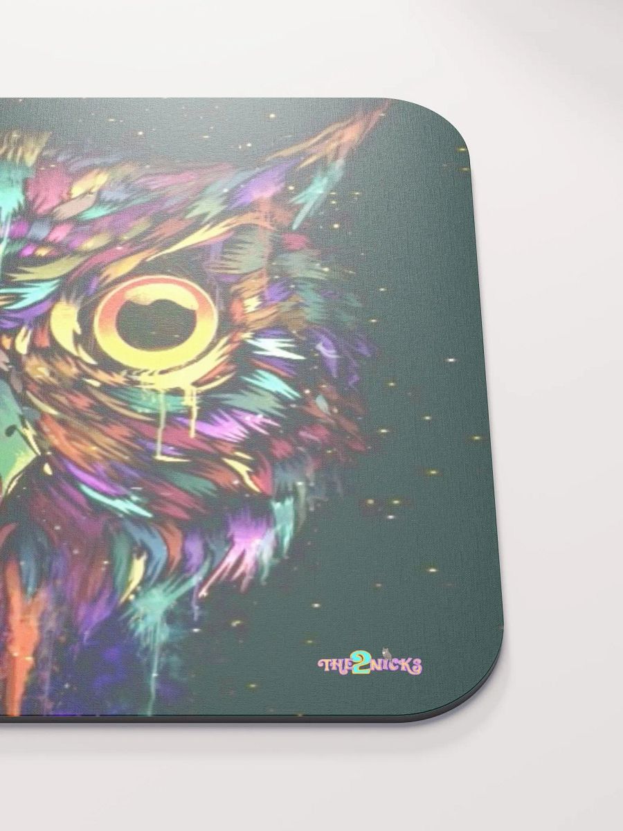 Drippy Owl Classic Mouse Pad (Black) product image (5)