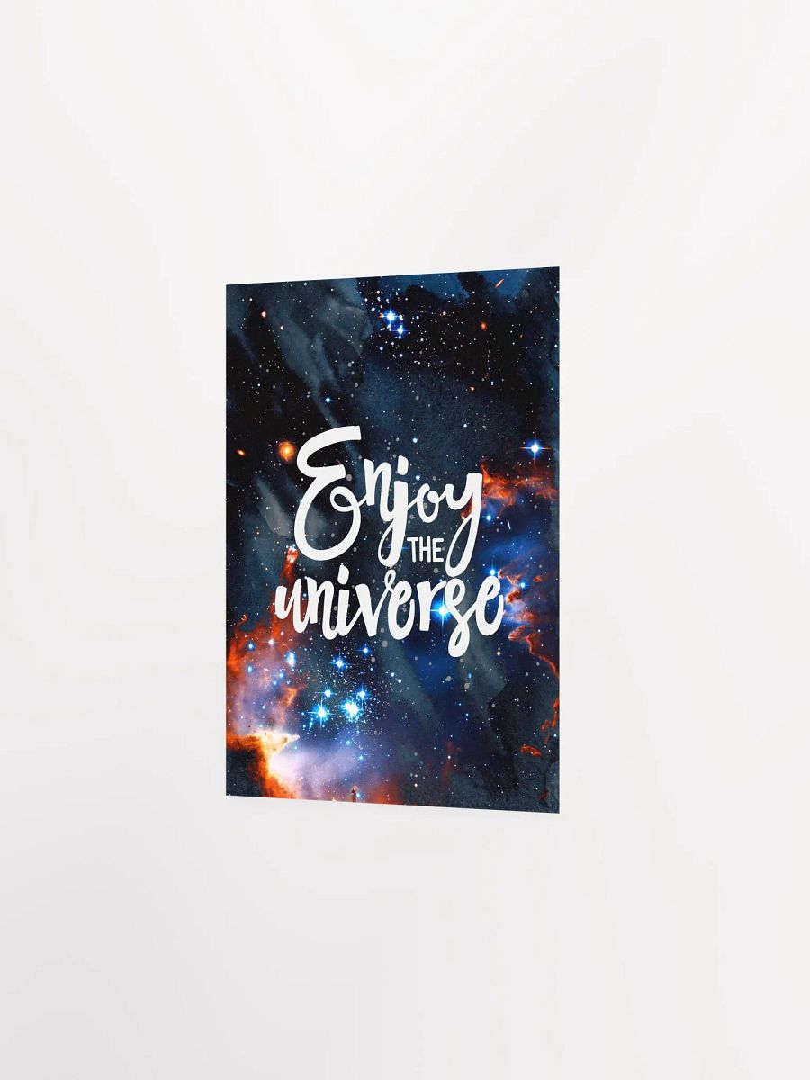 Enjoy the Universe [neon/synthwave/vaporwave/watercolor] — aesthetic watercolor poster, neon space poster, retrowave poster, motivation quotes product image (7)