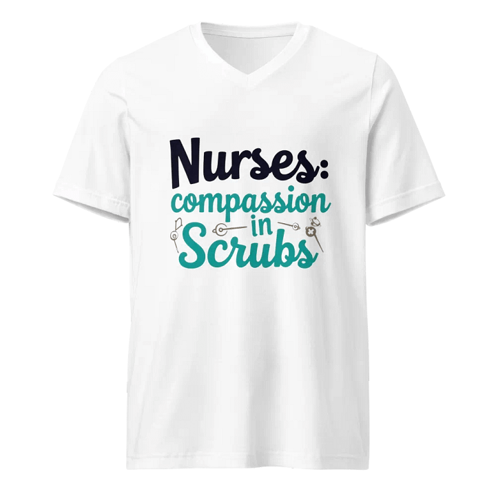 Compassion in Scrubs V-Neck Tee product image (1)