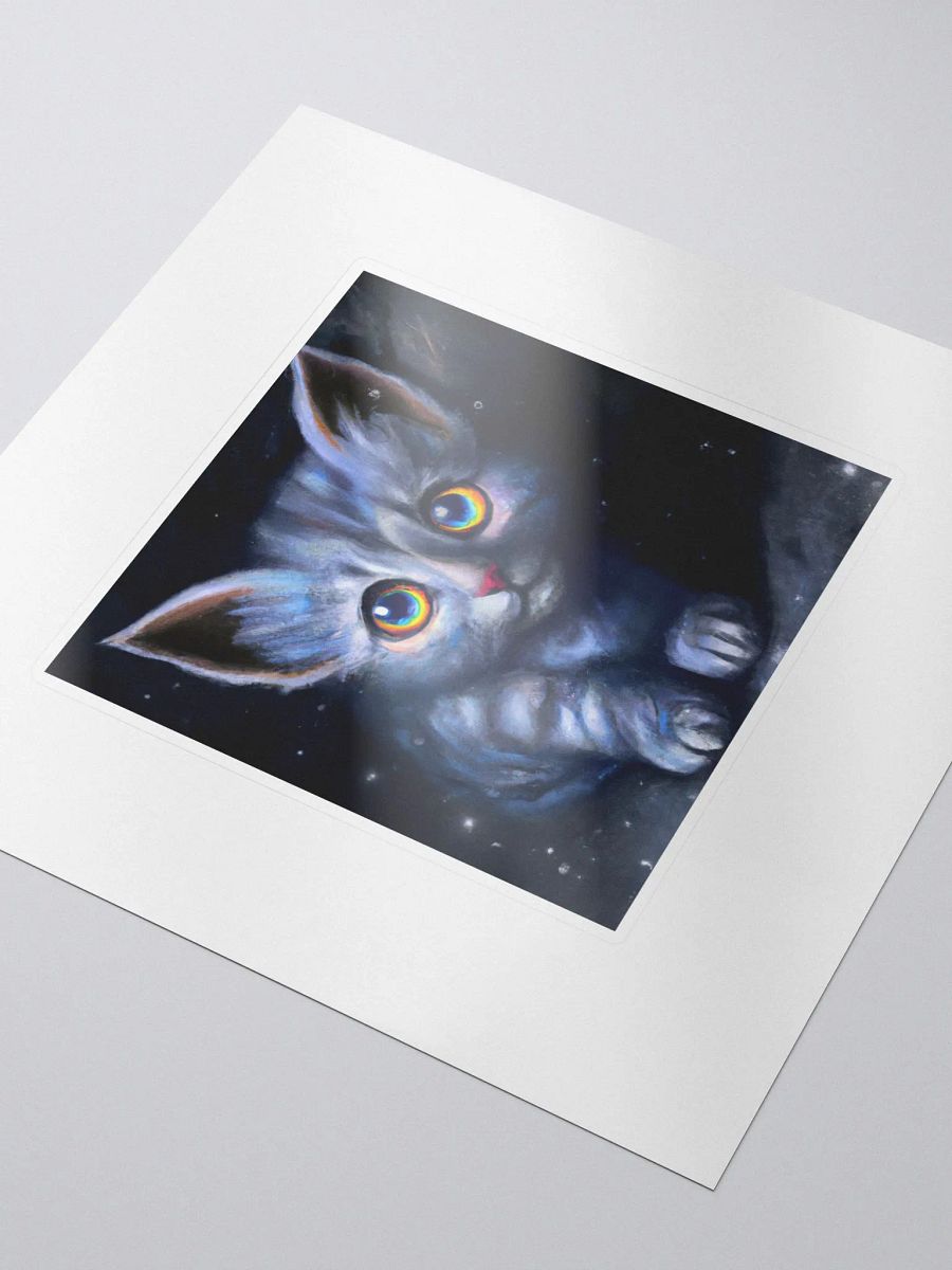 Cute Galactic Kitty Delta Sticker product image (3)