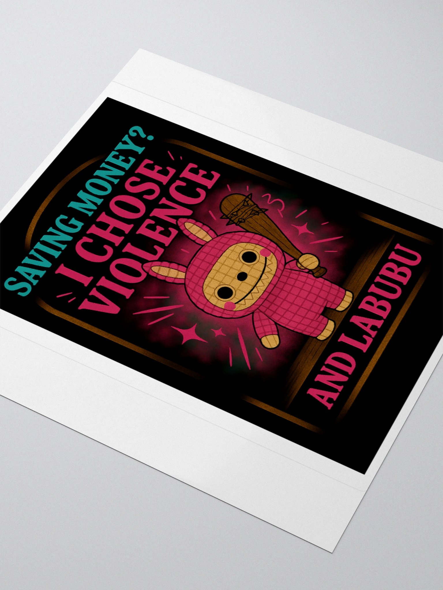 Chose Violence Kiss Cut Sticker product image (8)