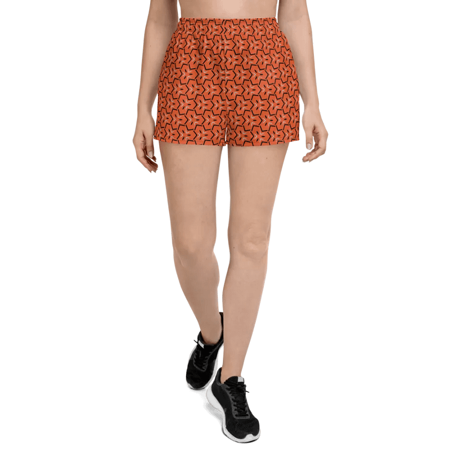 Onyx & Ember Geometric All Over Print Unisex Athletic Short Shorts product image (4)