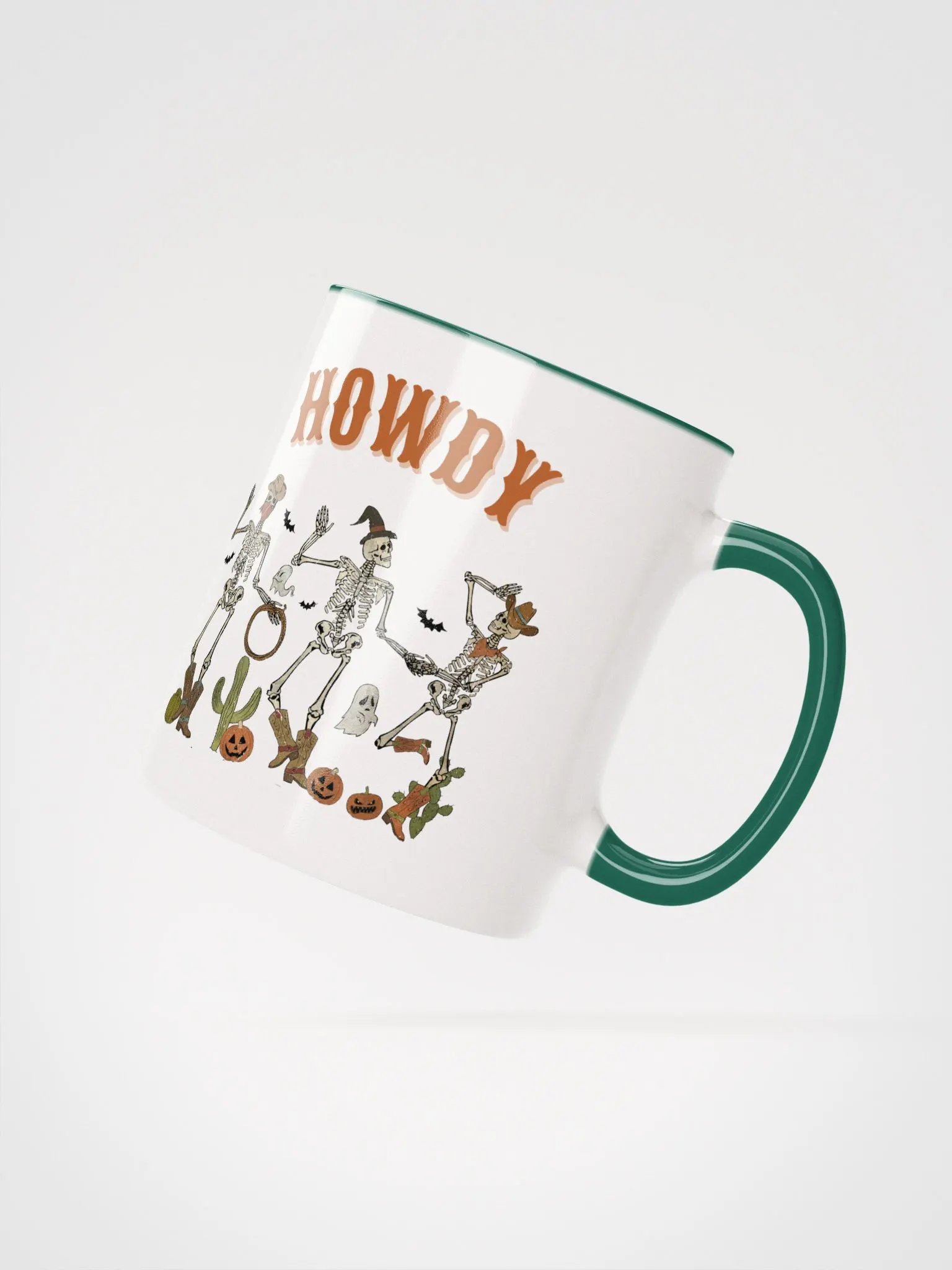 Halloween Dancing Cowboy Skeletons Colorful Mug product image (3)