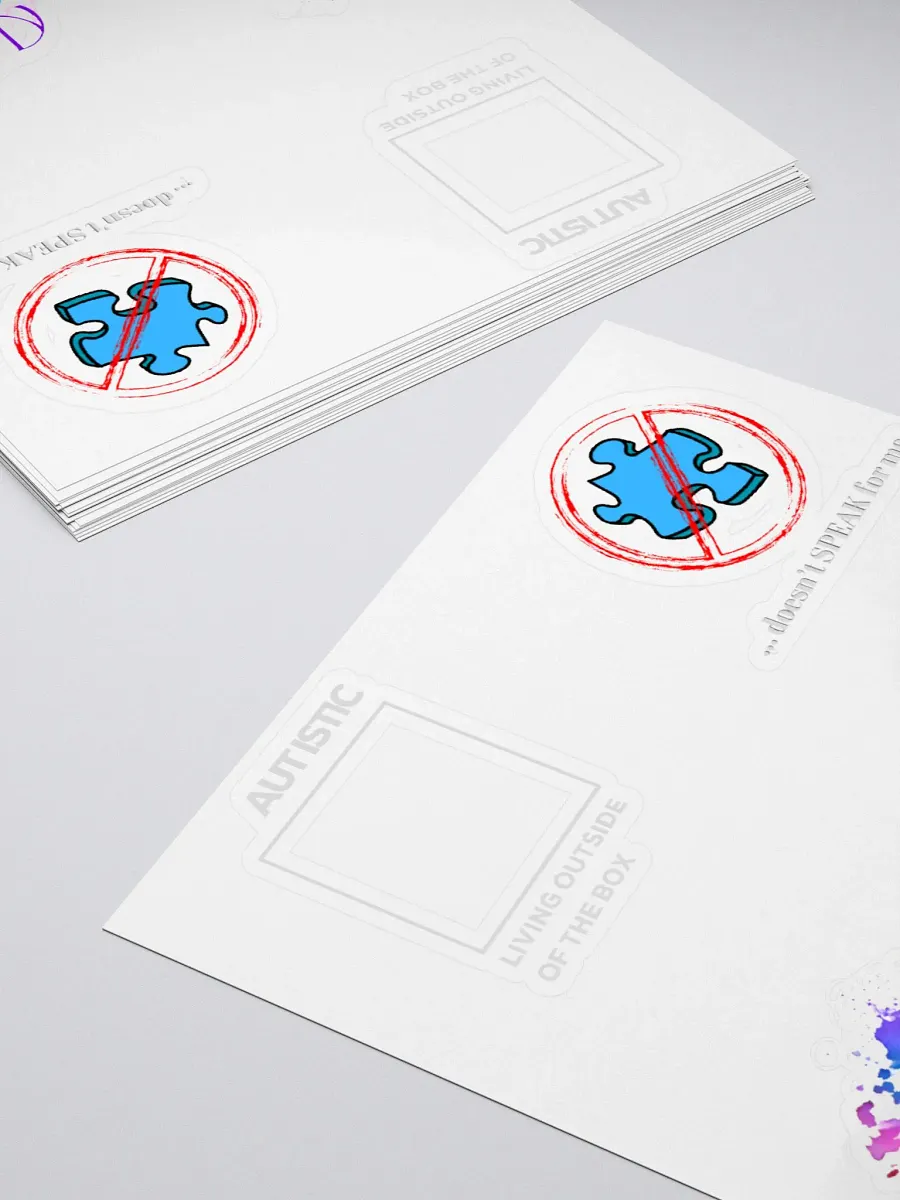 4 Pack - Autistic Pride Vinyl Stickers product image (10)