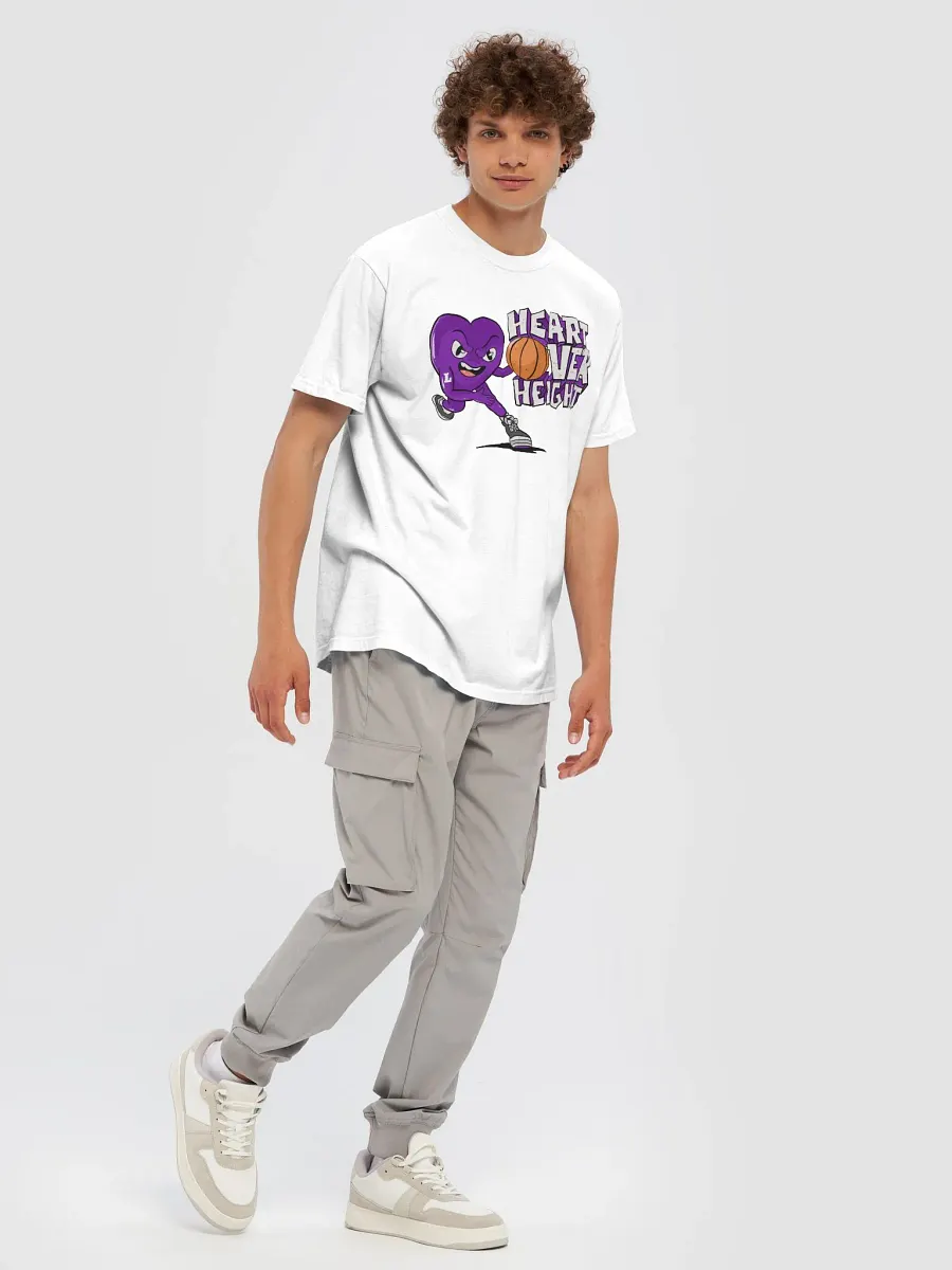 Heart Over Height Basketball T-Shirt in Purple product image (7)