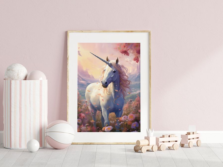 Pink Dreamy Unicorn Print product image (2)