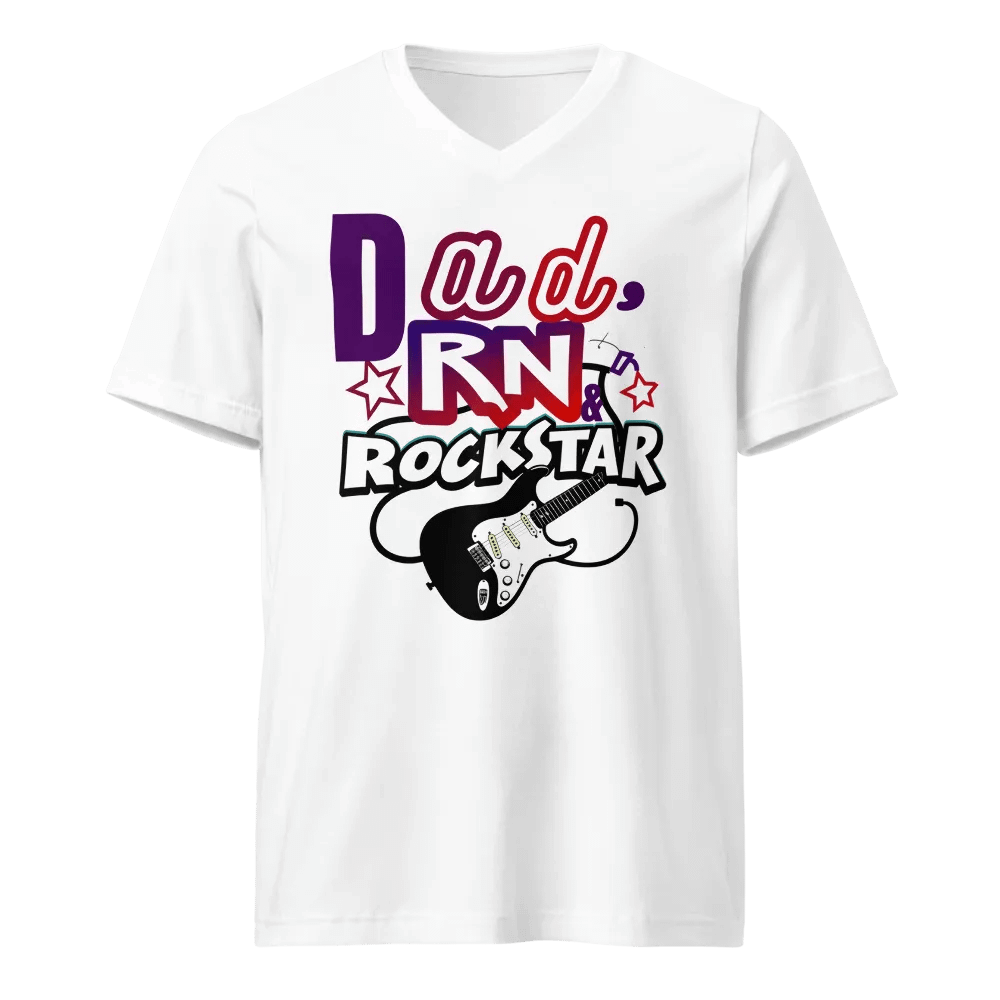 Rockstar Dad RN V-Neck Tee product image (1)