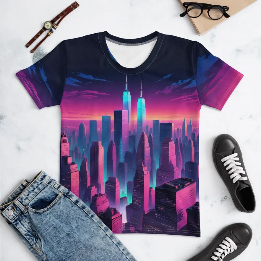 Vaporwave New York City T-shirt product image (8)