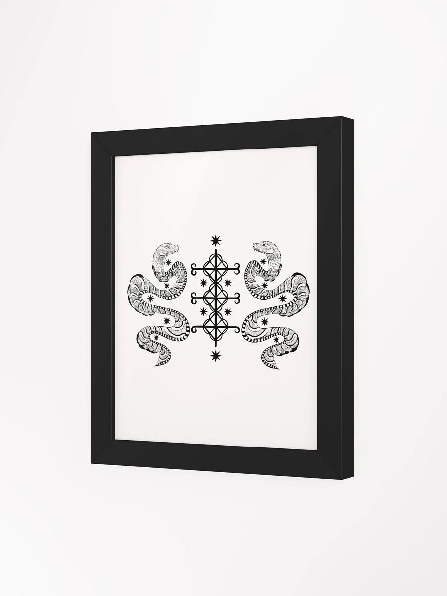 Frame with Damballah, Ayida Wedo vèvè product image (32)