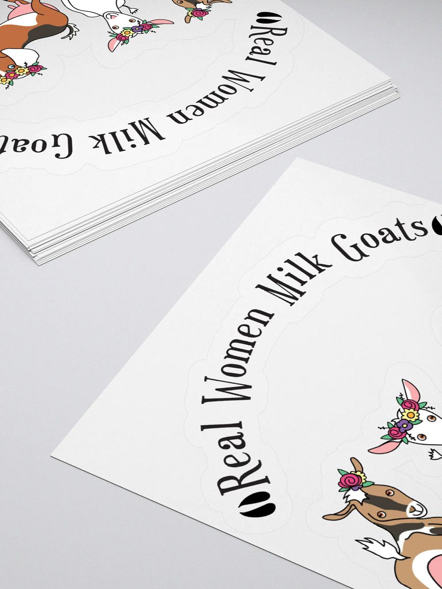 Real Women Milk Goats Kiss Cut Stickers product image (11)