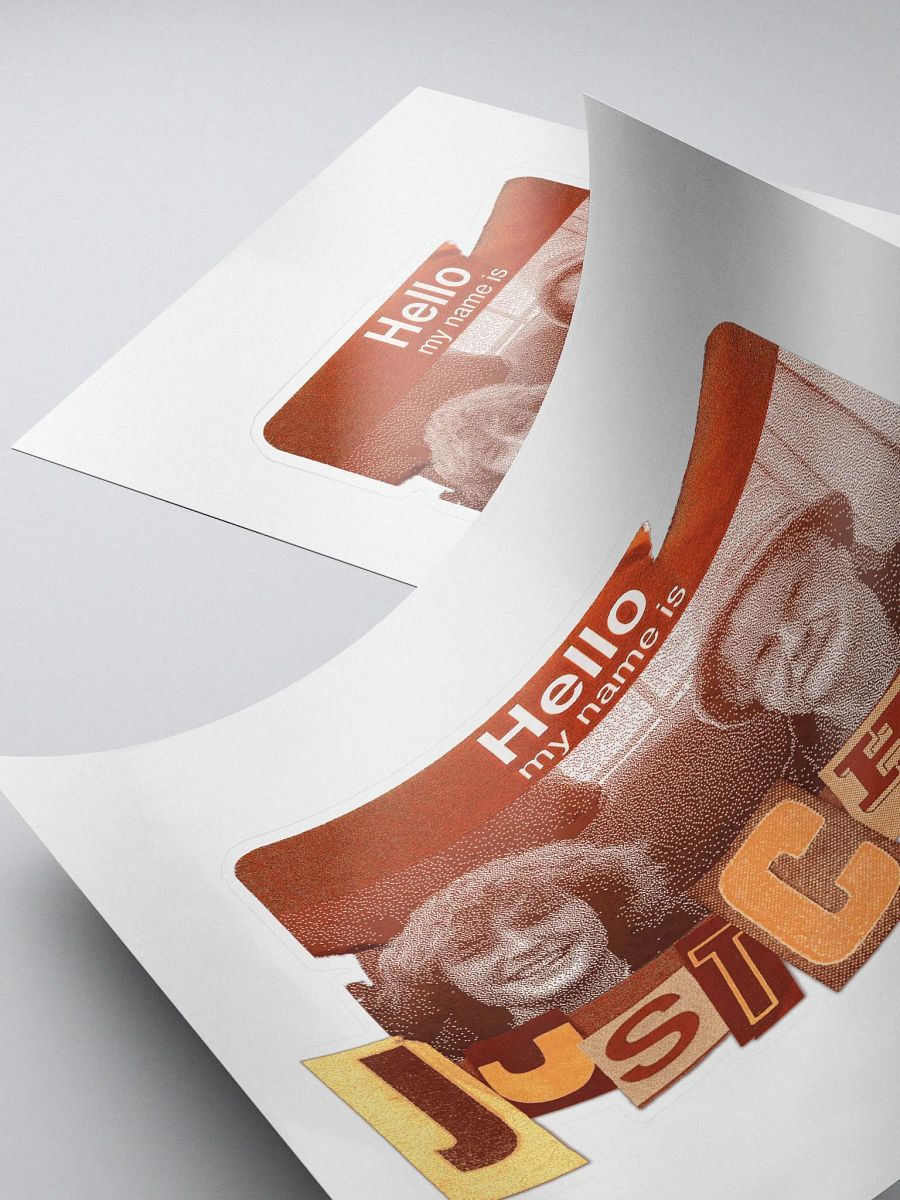 Hello My Name is JustChump Sticker product image (4)
