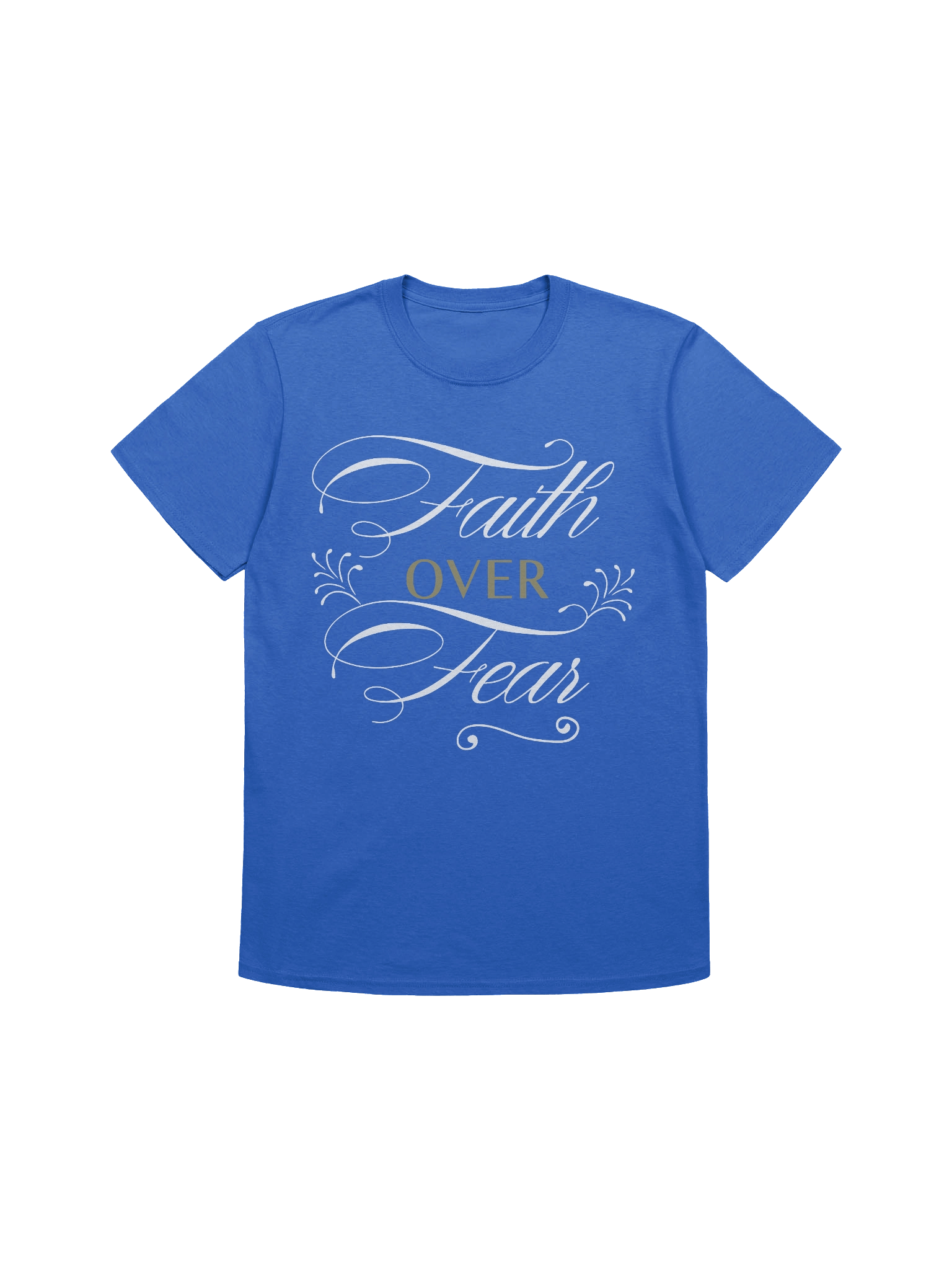 Christian Shirt Blue Faith Over Fear product image (3)