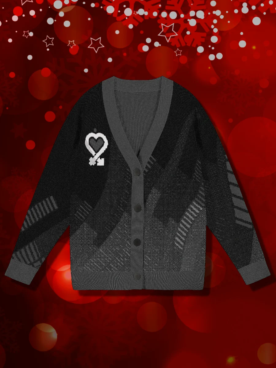 Grey Heart Cardigan product image (1)