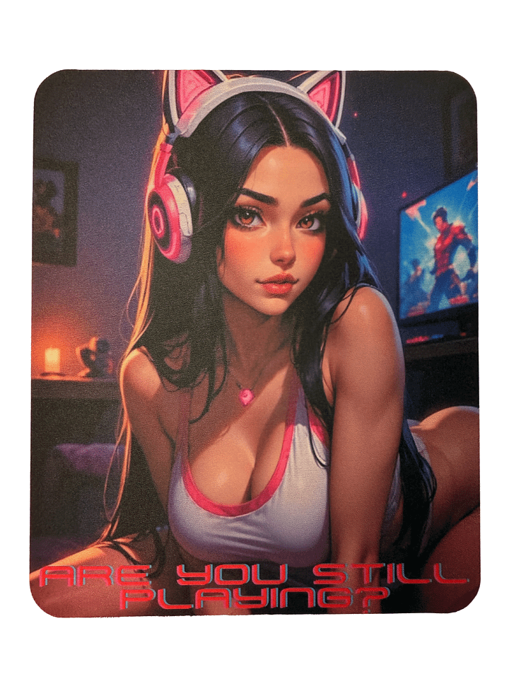 Gaming Mouse Pad – “Are You Still Playing?” Design product image (1)