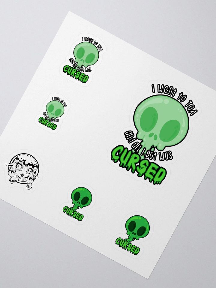All I Got Was Cursed - Monk - Sticker Sheet product image (2)